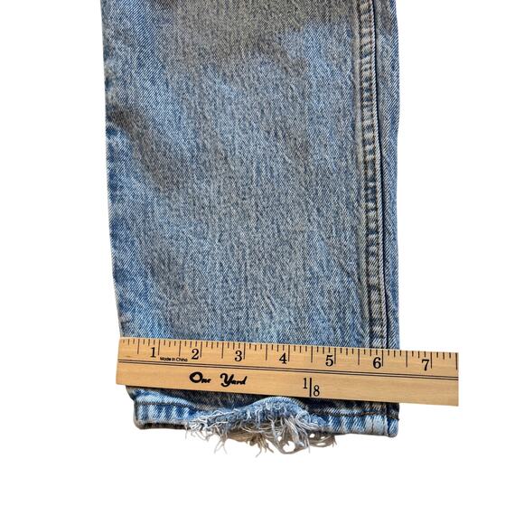 Abercrombie & Fitch Jeans Womens 6 Blue Acid Wash The Mom High Rise Curve Love - Picture 10 of 10